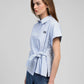 Camicia a righe Soumael con nodo in vita
