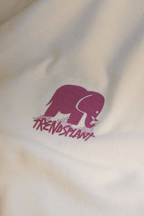 T-shirt pigmentata bianca “Life by the Sea VII”