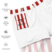Costume da bagno corto a righe Coffee