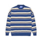 Maglione a righe blu brillante in cotone organico