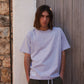 T-shirt essenziale in cotone biologico grigio