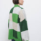 Cardigan in maglia con motivo geometrico