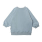 Maglione quarter zip in cotone organico blu Tidepool