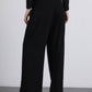 Pantaloni palazzo con pinces e vita elastica