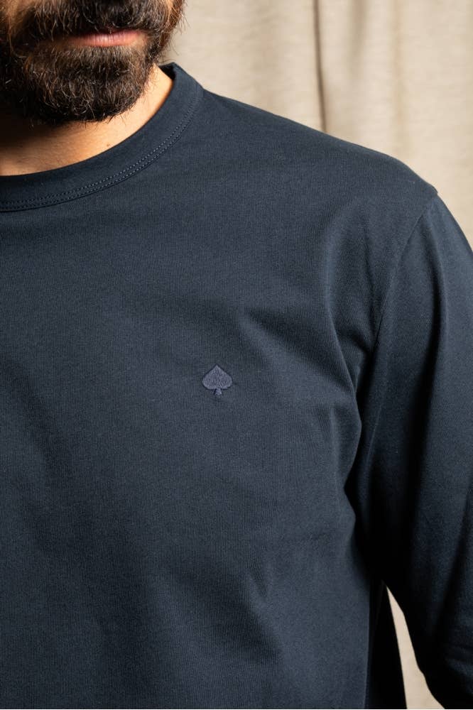 T-shirt Bastien a maniche lunghe in cotone biologico