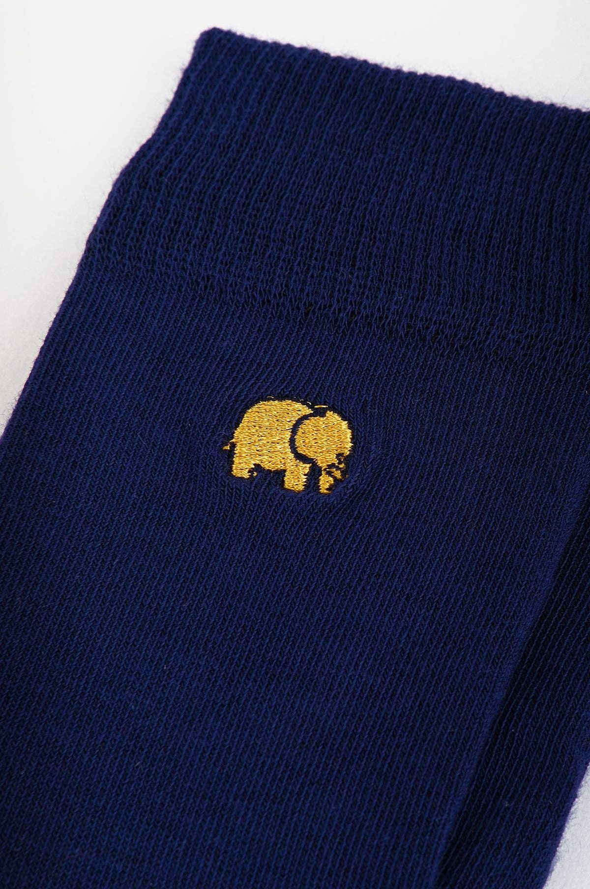 Calze essenziali leggere blu navy