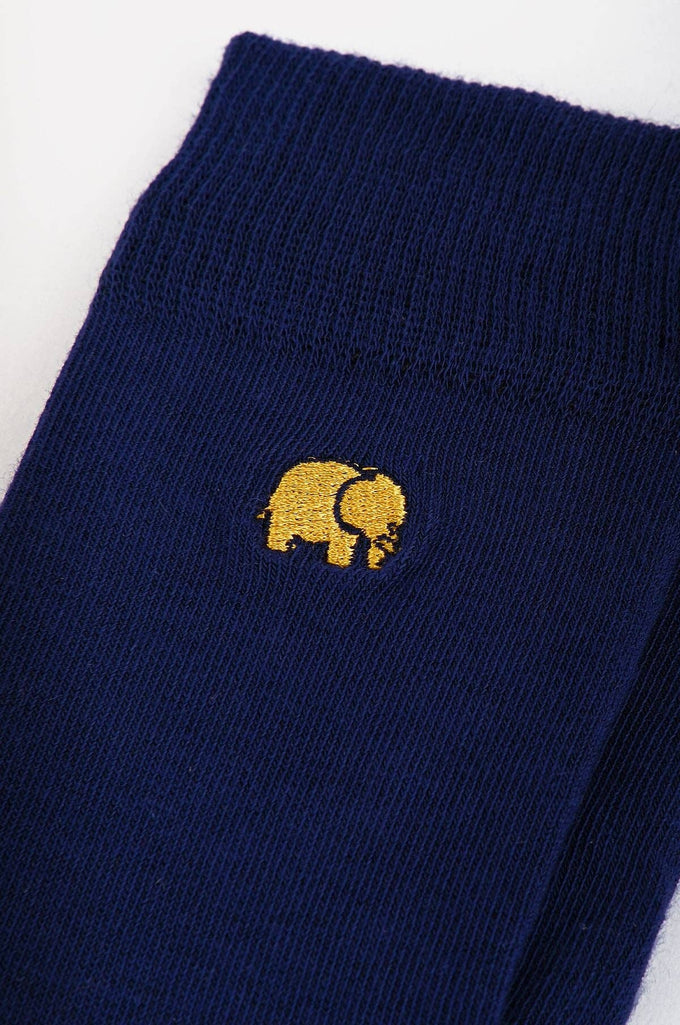 Calze essenziali leggere blu navy