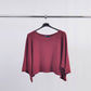 Maglia ampia con scollo a barca e maniche pipistrello