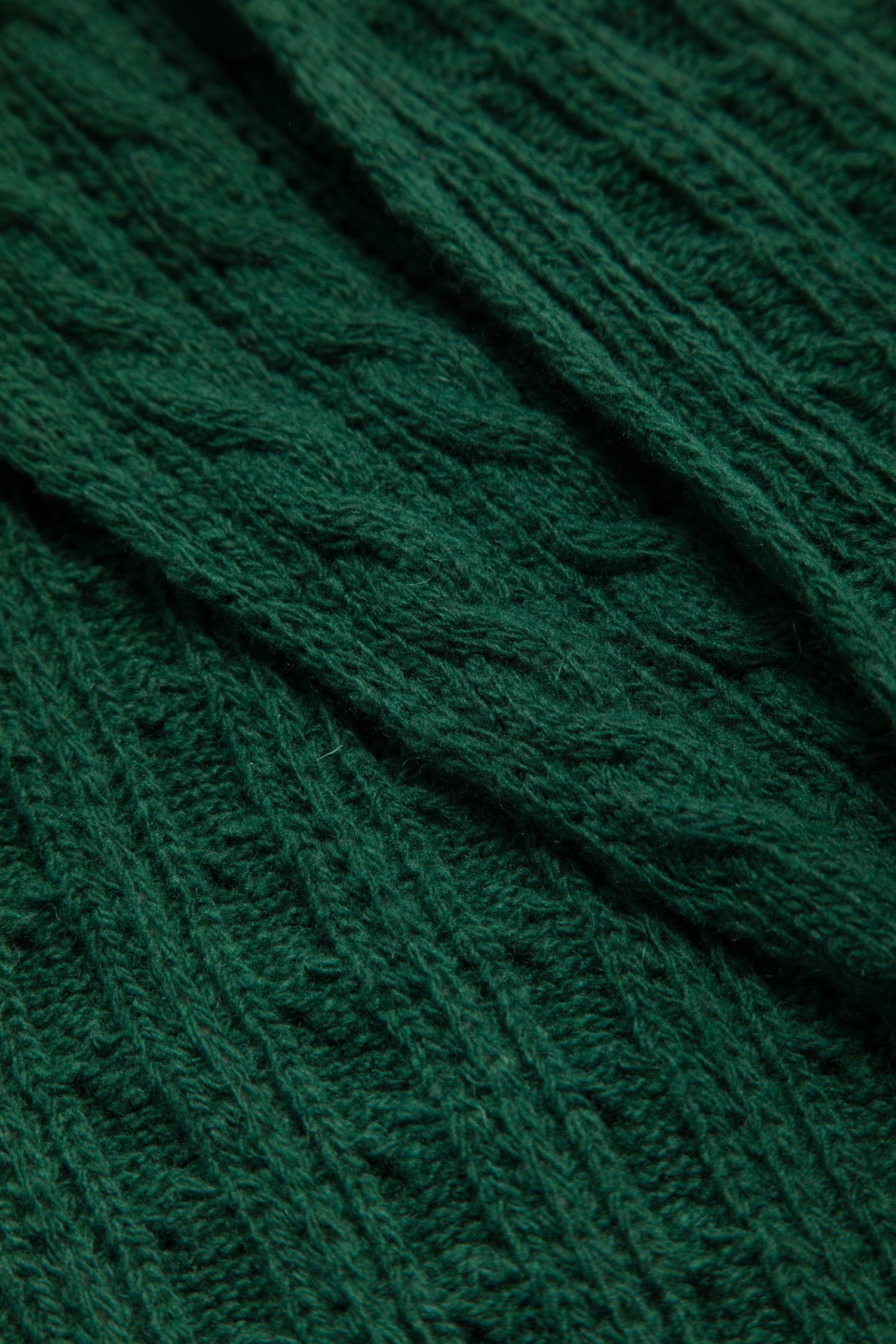 Sciarpa in maglia a trecce