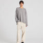 Maglione Vigga in lana d’agnello grigio melange