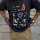 T-shirt oversize Costa da Morte con stampa