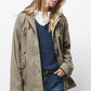 Parka con cappuccio e coulisse