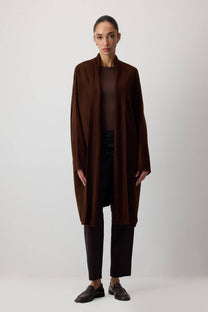 Cardigan oversize in maglia con tasca