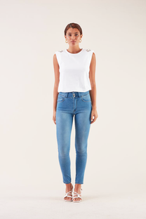 Jeans Push Up Skinny a Vita Alta