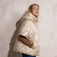 Cappa imbottita oversize con cappuccio e zip