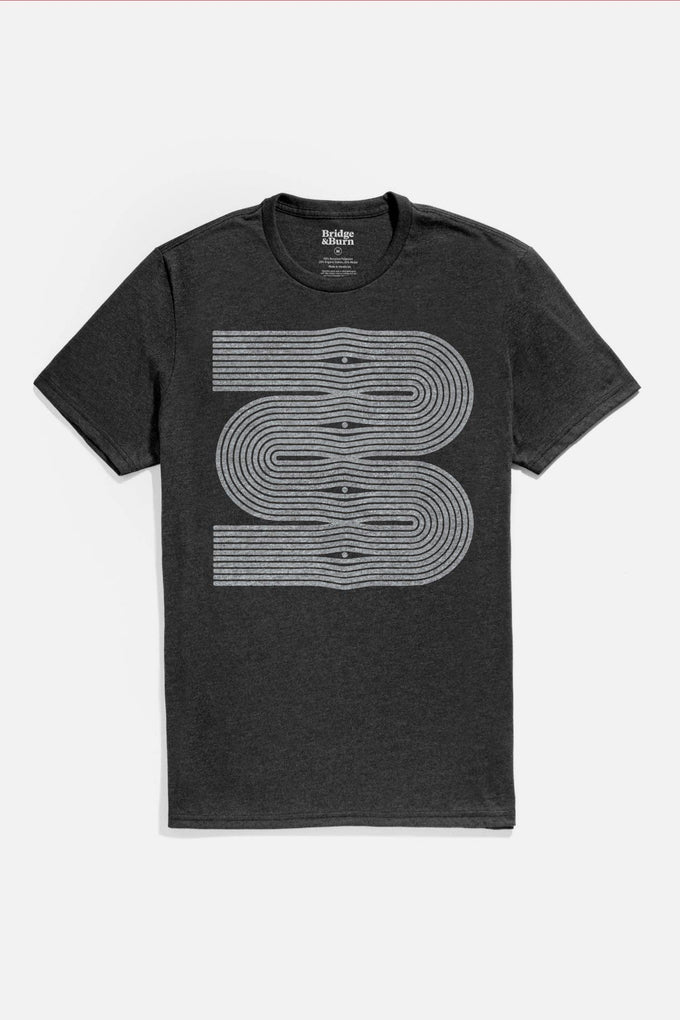 T-shirt uomo Side Winder nera