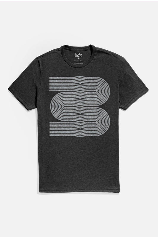 T-shirt uomo Side Winder nera