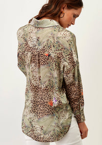 Blusa animalier tropicale
