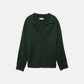 Maglione in maglia rasata con collo polo