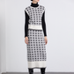 Gilet in maglia jacquard bicolore