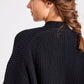 Cardigan Mette in lana d’agnello biologica nero