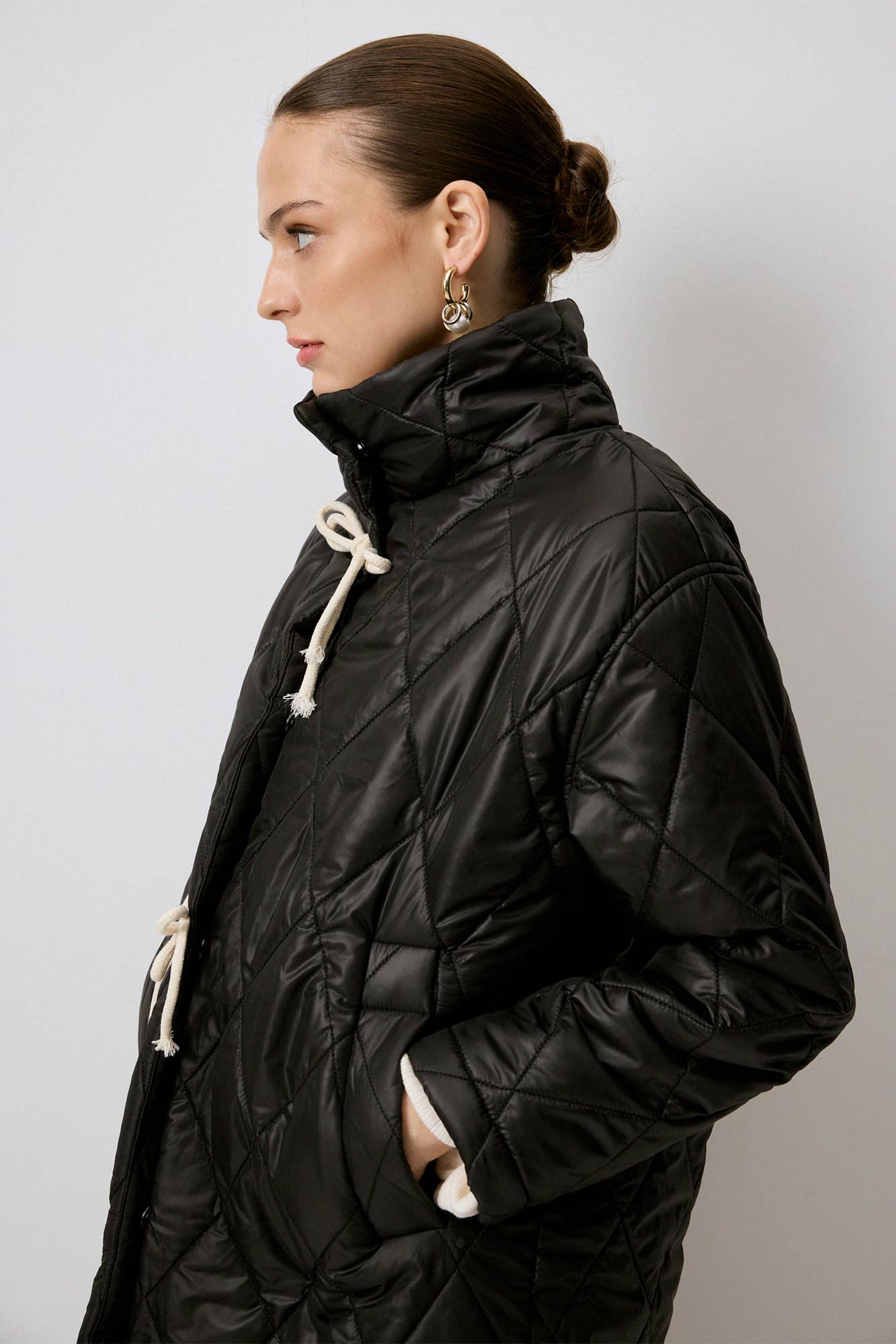 Cappotto trapuntato oversize