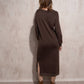 Abito lungo in maglia con lurex