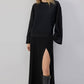 Camicia oversize minimal nera