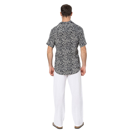 Camicia estiva a maniche corte con stampa
