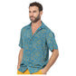 Camicia estiva a maniche corte con fantasia floreale