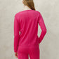 Maglione in lana merino extra fine con scollo a V