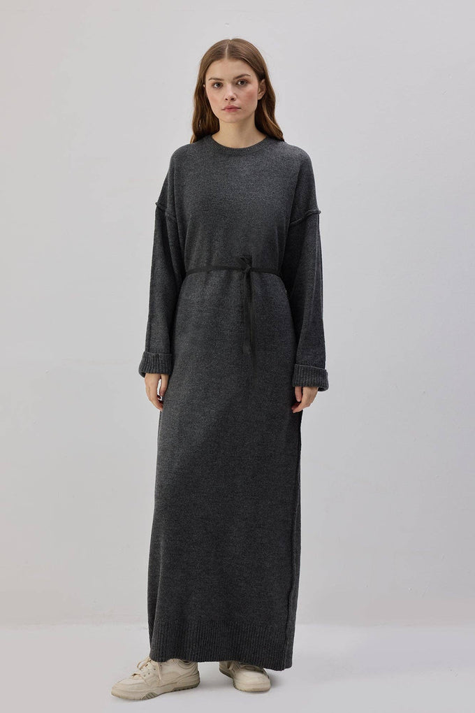 Abito in maglia con fiocco
