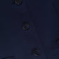 Gilet sartoriale blu navy con scollo a V