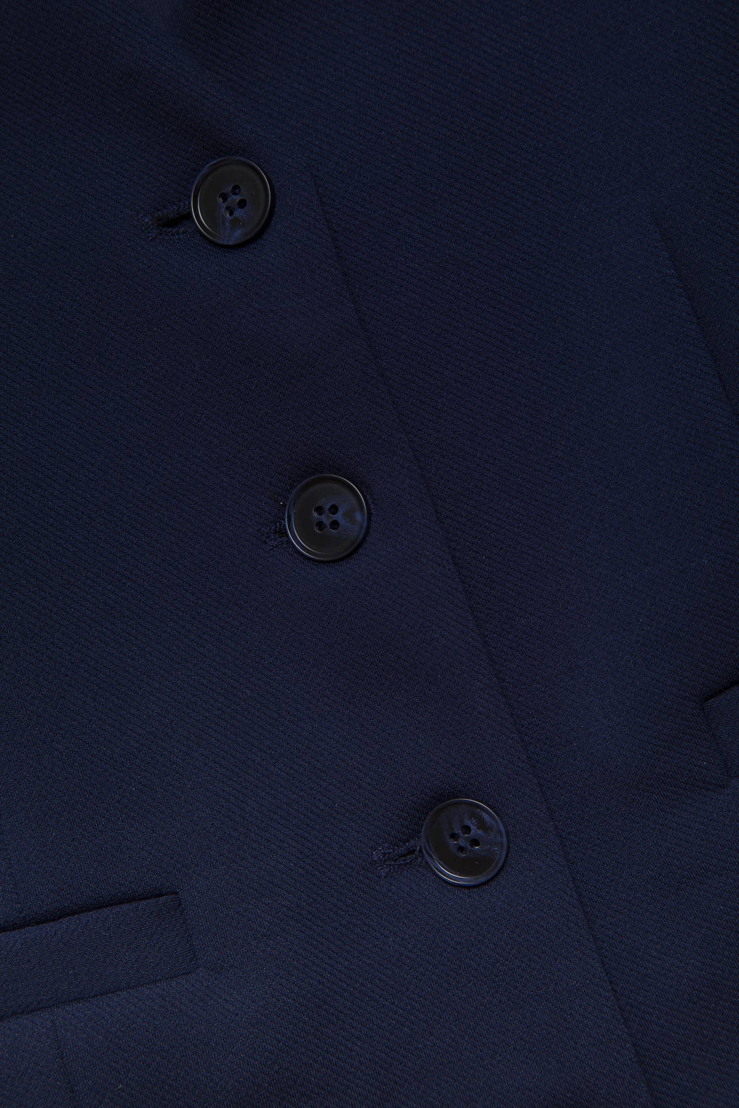 Gilet sartoriale blu navy con scollo a V