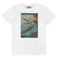 T-shirt unisex in cotone biologico con stampa barca volante