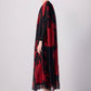 Abito lungo in chiffon con stampa floreale