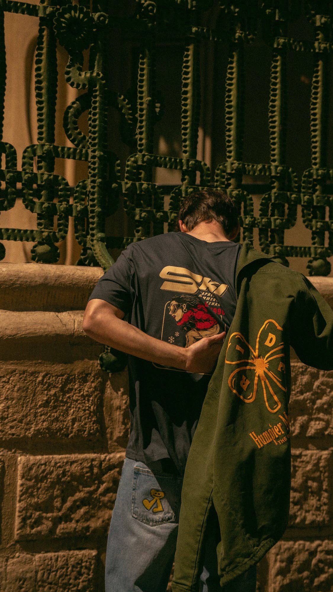 Jeans in denim di cotone biologico