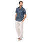 Camicia estiva in voile di cotone a maniche corte