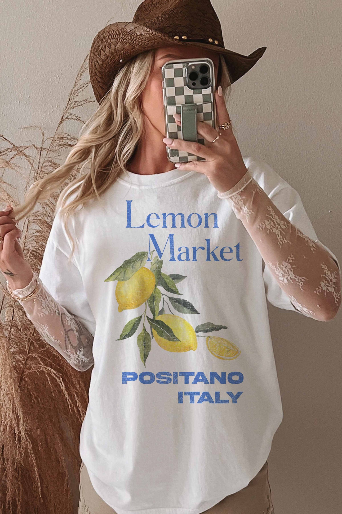 T-shirt oversize Lemon Market