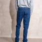 Jeans uomo slim in denim 100% cotone
