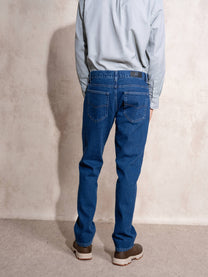 Jeans uomo slim in denim 100% cotone