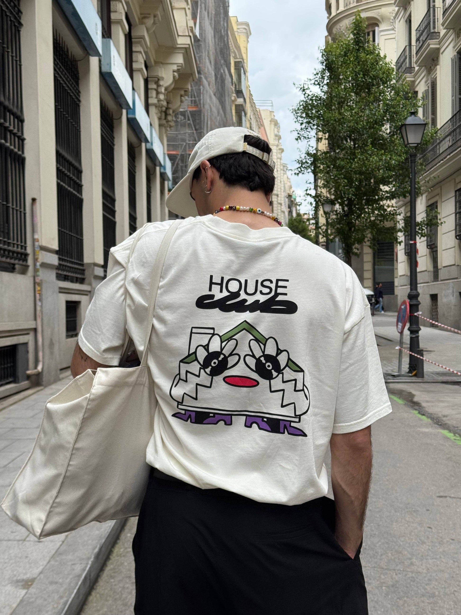 T-shirt Oversize Club House in Cotone Organico