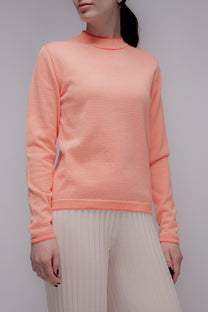 Maglione girocollo a righe in cotone Pima