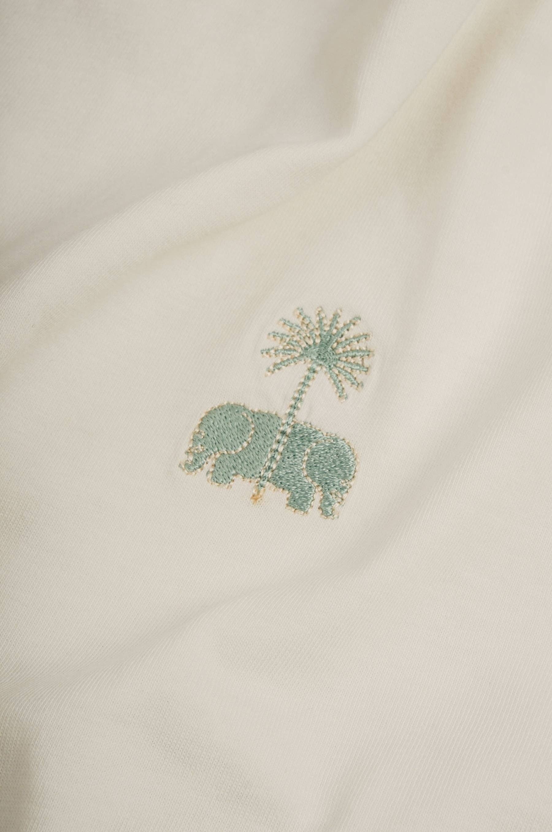 T-shirt oversize pesante in cotone biologico con ricamo e stampa Hotel del Sol