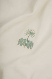 T-shirt oversize pesante in cotone biologico con ricamo e stampa Hotel del Sol