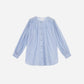 Blusa Sajona a righe blu