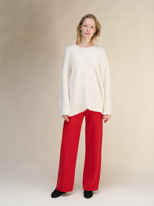 Maglione mantella oversize in misto cashmere