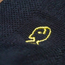 Calzini alla caviglia unisex in cotone pettinato neri
