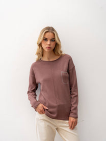 Maglione in maglia con paillettes