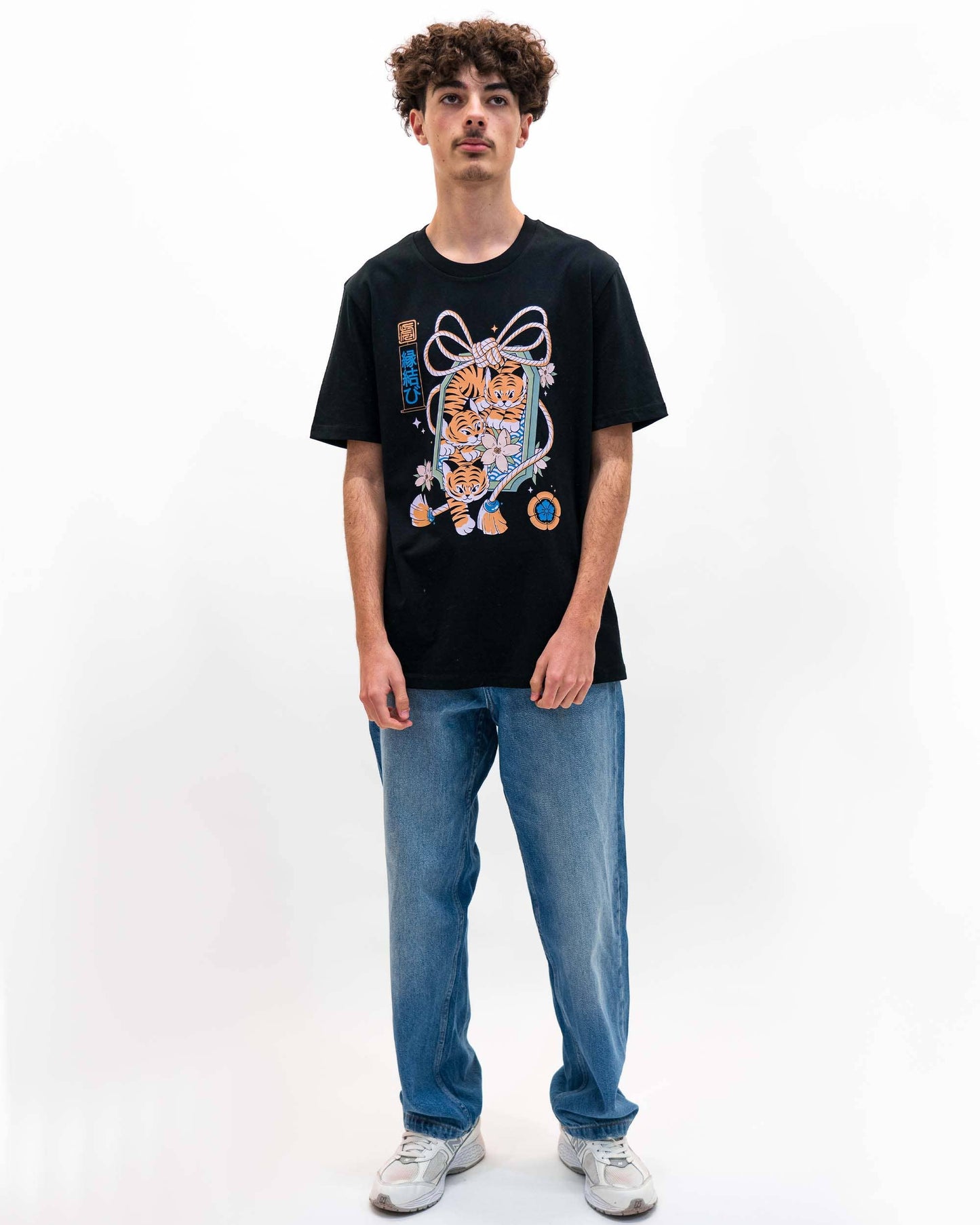 T-shirt unisex Omamori Tigre in cotone biologico